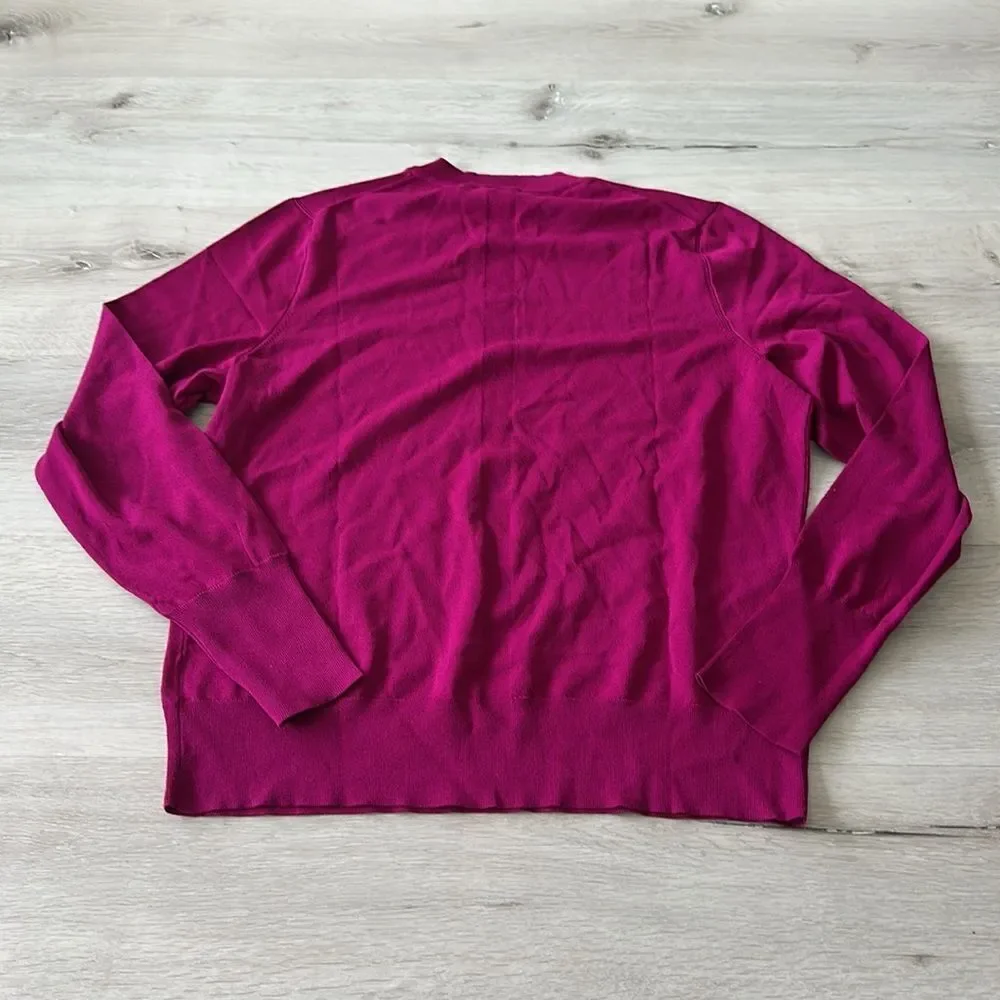 Express Silky Soft Fitted Crew Neck Sweater Berry XL NWT IN PACKAGE